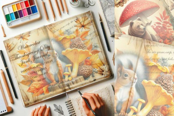 Autumn Thanksgiving Junk Journal Bundle: Your Ultimate Fall Crafting Kit