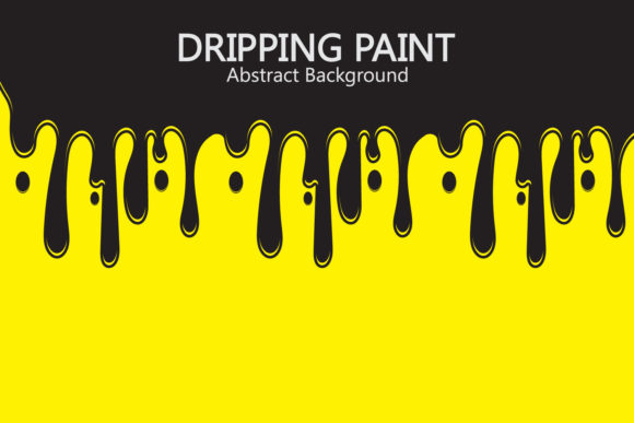 Black Ink Dripping on Yellow Background: A Bold Visual Statement