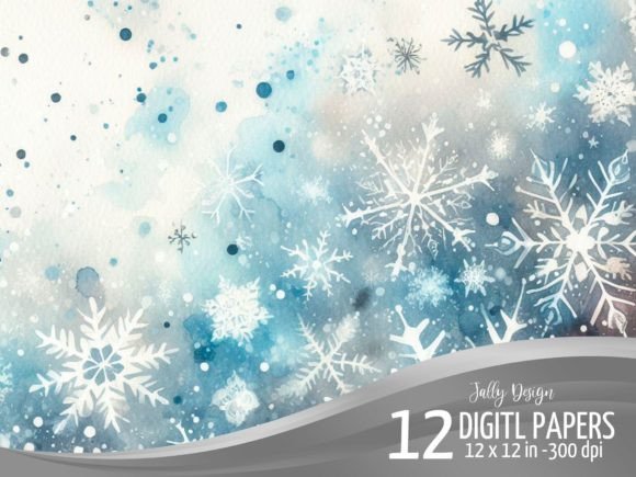 Blue Magic Winter Christmas Background: A Designer's Asset