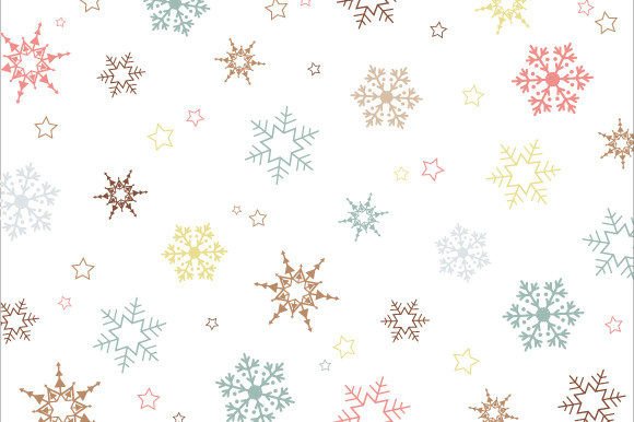 Christmas Colorful Snowflake Pattern: A Festive Design Essential