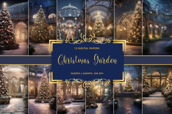 Christmas Garden Rich Beautiful Collection: Enchanting Holiday Design Assets