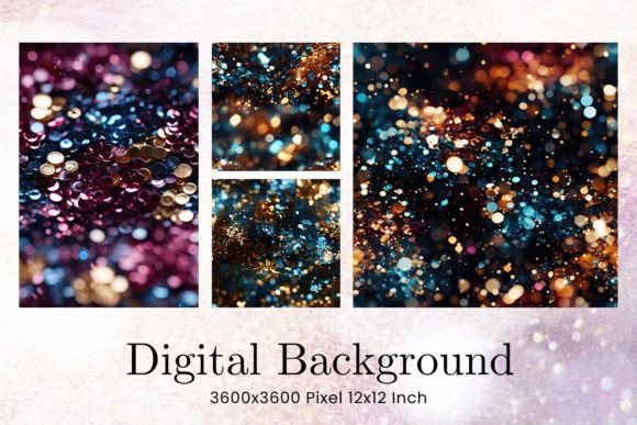 Christmas Glitter Bokeh Background: A Digital Designer's Sparkle