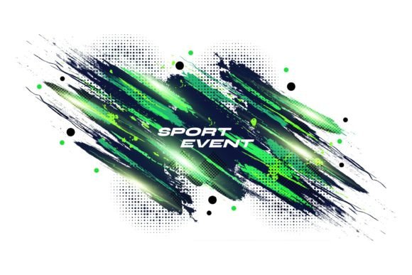 Dynamic Sport Background with Brush Texture: A Designer's Guide
