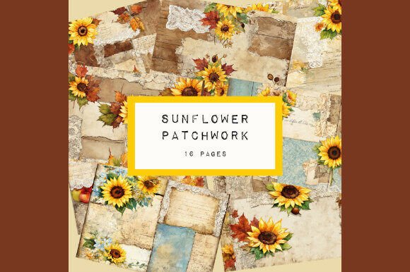 Embrace the Season: The Allure of Sunflower Patchwork Journal Pages