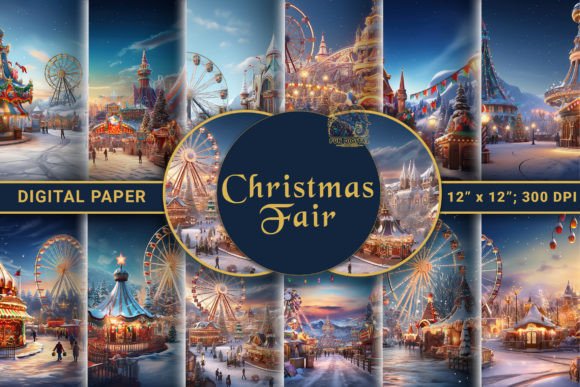 Enchanted Winter Fair Digital Papers: A Designer’s Guide