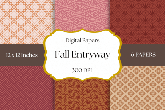 Fall Entryway Digital Papers: Your Autumn Design Toolkit