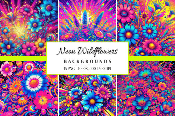 Neon Wildflowers Psychedelic Pop Style: A Design Deep Dive