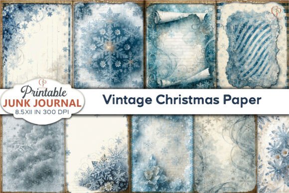 Timeless Blue Snowflake Textures for Your Projects