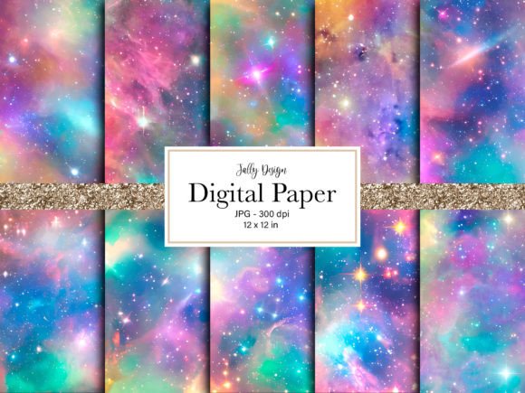 Unleashing Cosmic Creativity with Dreamy Galaxy Digital Paper
