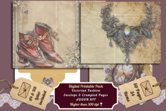 Victorian Fashion Envelope Crumpled Page: A Guide to Timeless Design