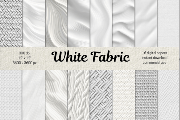 White Fabric Digital Paper White Texture: A Designer's Guide